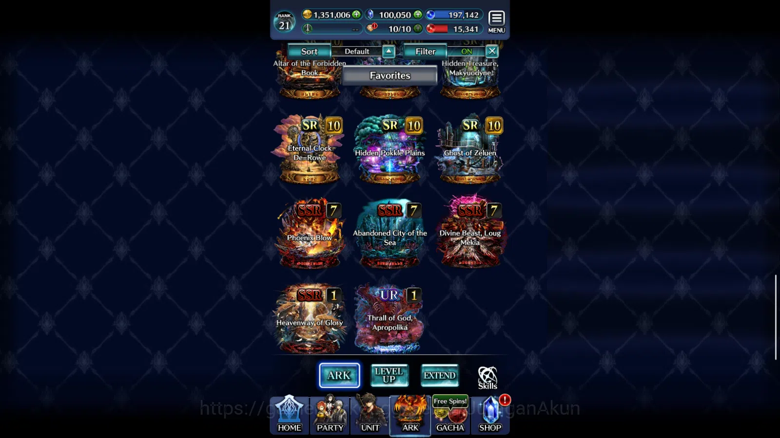 Last Cloudia Accounts Mid‑Game GLOBAL Rank21|100k Crystal|G Lilaha,SR Maddine,HL Roland,Yashamaru,AoG Baran+Other|1 UR+3 SSR 5