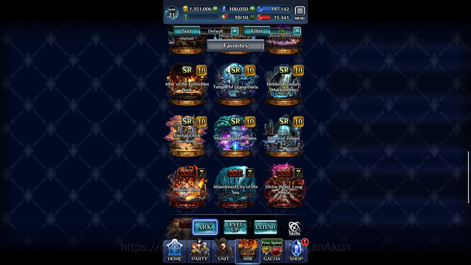 Last Cloudia Accounts Mid‑Game GLOBAL Rank21|100k Crystal|G Lilaha,SR Maddine,HL Roland,Yashamaru,AoG Baran+Other|1 UR+3 SSR 6