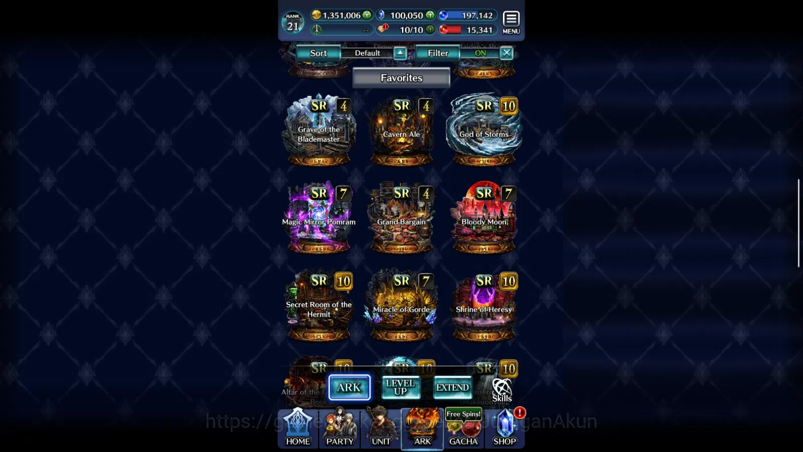 Last Cloudia Accounts Mid‑Game GLOBAL Rank21|100k Crystal|G Lilaha,SR Maddine,HL Roland,Yashamaru,AoG Baran+Other|1 UR+3 SSR 7