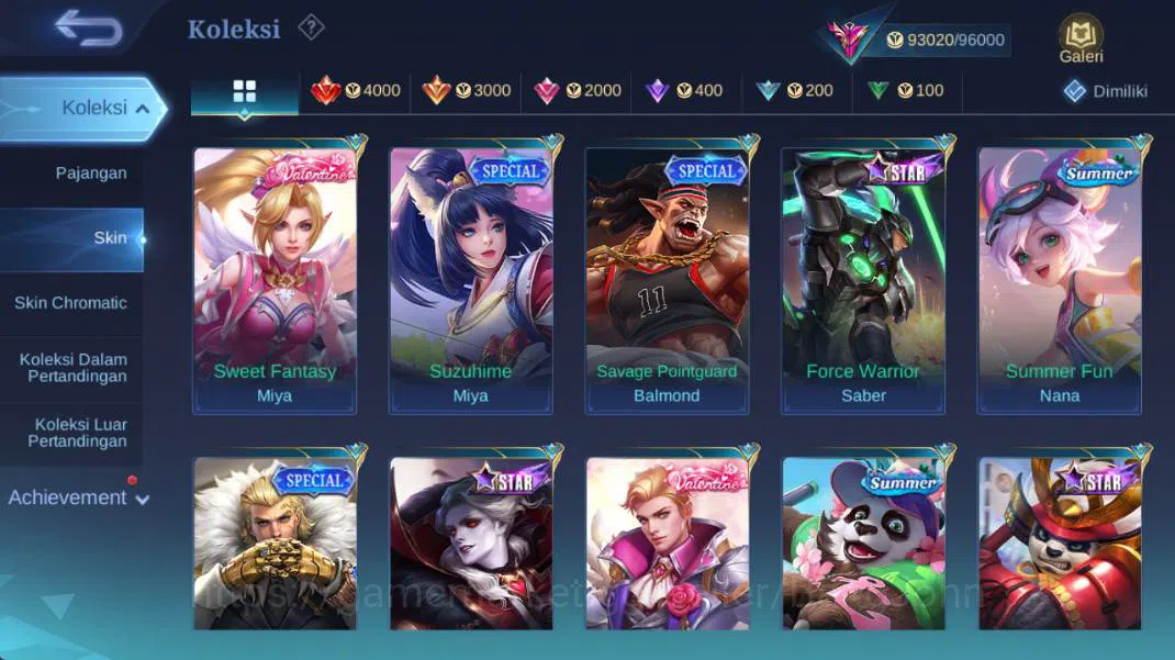 Mobile Legends: Bang Bang Accounts hero 130+, skin 352 legend franco, prime claude, p image 14
