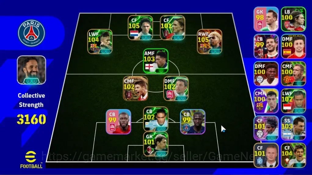 eFootball Accounts Legends & Iconic Players Android|Big Time Lamine Yamal '25,Steven Gerrard '05|12Epic Marco van 1