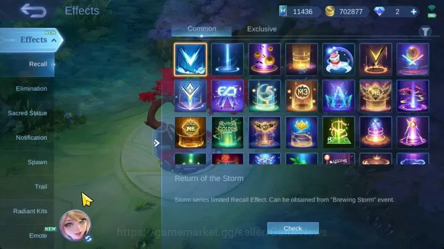 Mobile Legends: Bang Bang Accounts Collector Hero 133|Skin 332|Highest Glory 99|Karina KOF,Floryn 15