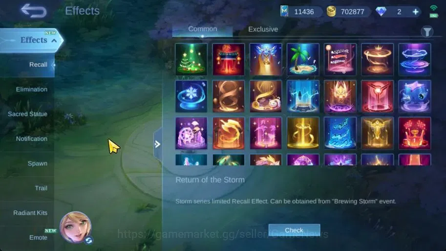Mobile Legends: Bang Bang Accounts Collector Hero 133|Skin 332|Highest Glory 99|Karina KOF,Floryn 16
