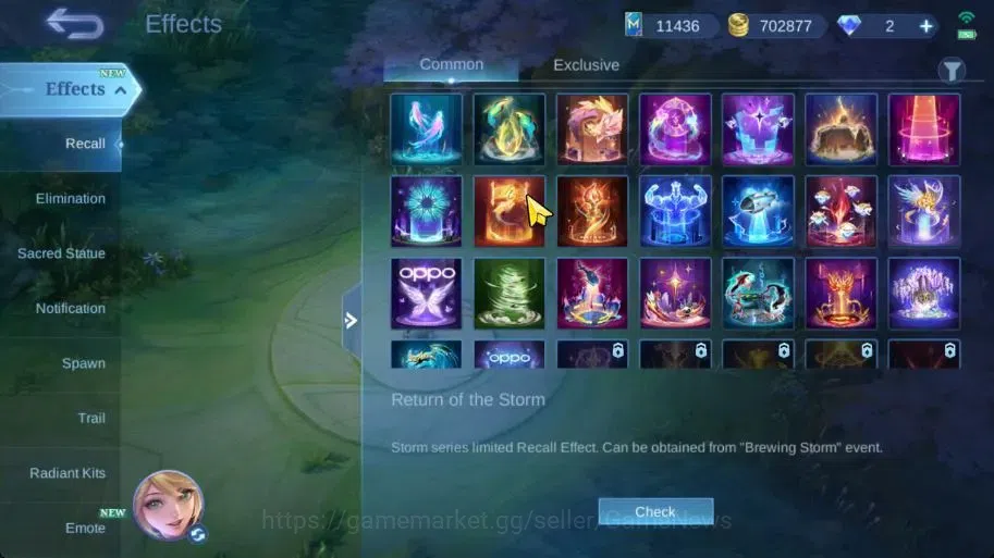 Mobile Legends: Bang Bang Accounts Collector Hero 133|Skin 332|Highest Glory 99|Karina KOF,Floryn 17