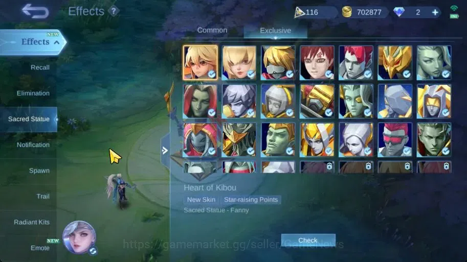 Mobile Legends: Bang Bang Accounts Collector Hero 133|Skin 332|Highest Glory 99|Karina KOF,Floryn 19