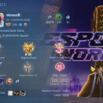 Mobile Legends: Bang Bang Accounts Collector Hero 133|Skin 332|Highest Glory 99|Karina KOF,Floryn