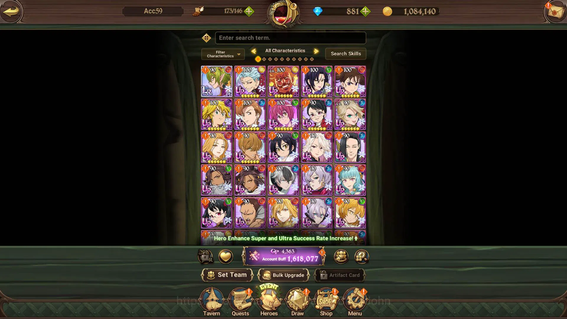 The Seven Deadly Sins: Grand Cross Accounts GLOBAL|1.6M CC|DM 881 + LS 100| LR Helbram 2/6| UR image 10