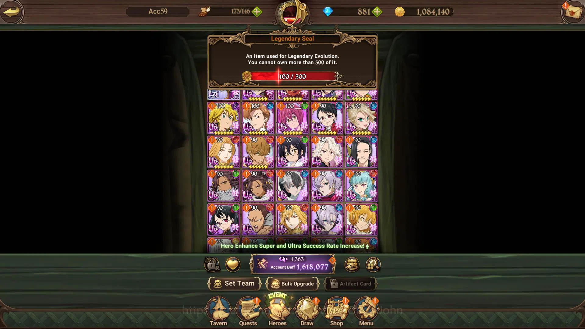 The Seven Deadly Sins: Grand Cross Accounts GLOBAL|1.6M CC|DM 881 + LS 100| LR Helbram 2/6| UR image 11