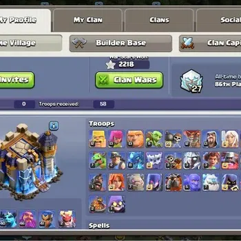 Clash of Clans Accounts High-End Global |TH 18-BH 10|LVL 195|AQ 61 ,MP 40 ,GW 46 ,RC 41 ,BK 59,DD 2|BM 13|3 Legend Skins|CN