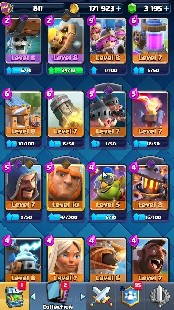 Clash Royale Accounts Lv 10|Trophy 4606|Limited Skin|Card 97/121|1 Hero image 18
