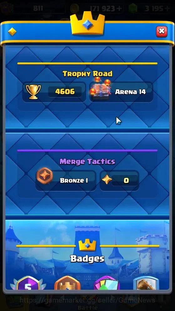 Clash Royale Accounts Lv 10|Trophy 4606|Limited Skin|Card 97/121|1 Hero image 3