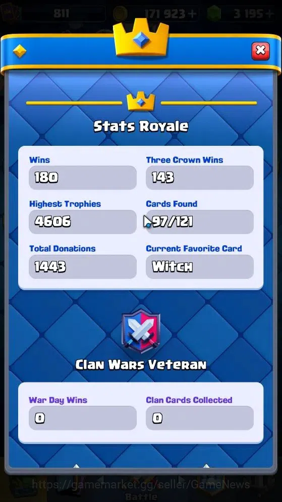 Clash Royale Accounts Lv 10|Trophy 4606|Limited Skin|Card 97/121|1 Hero image 7