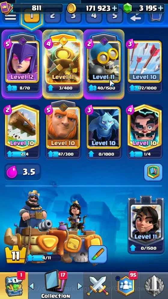 Clash Royale Accounts Lv 10|Trophy 4606|Limited Skin|Card 97/121|1 Hero image 8