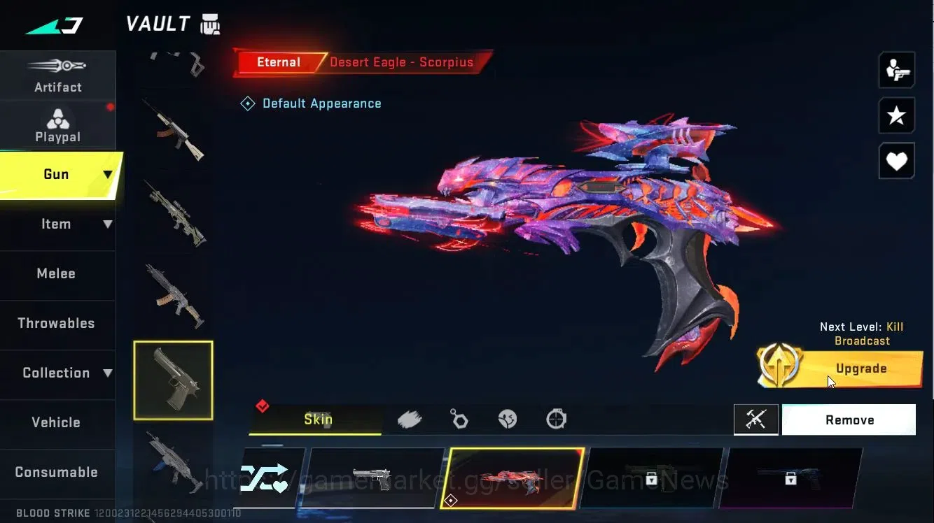 Blood Strike Accounts ASIA|ETERNAL DEagle Lv2|Collab 7DS[AK47,Kar98,QBZ9 image 10