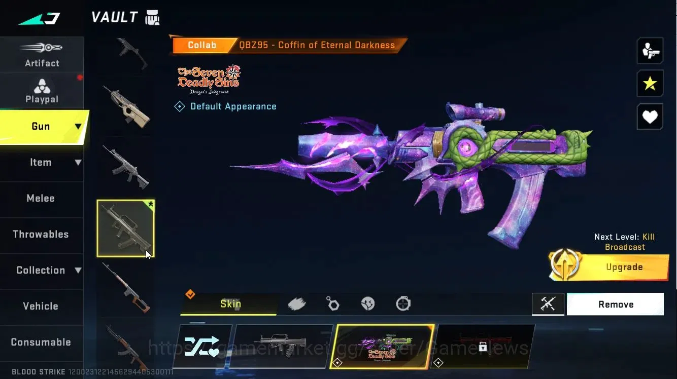 Blood Strike Accounts ASIA|ETERNAL DEagle Lv2|Collab 7DS[AK47,Kar98,QBZ9 image 17