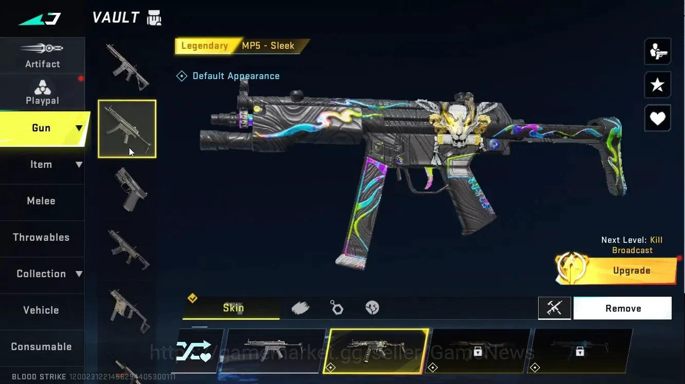 Blood Strike Accounts ASIA|ETERNAL DEagle Lv2|Collab 7DS[AK47,Kar98,QBZ9 image 18