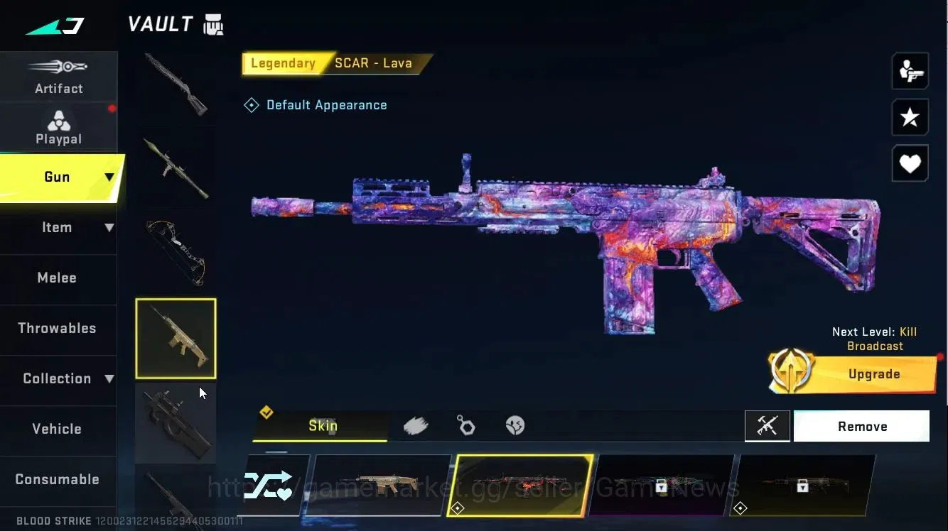 Blood Strike Accounts ASIA|ETERNAL DEagle Lv2|Collab 7DS[AK47,Kar98,QBZ9 image 19