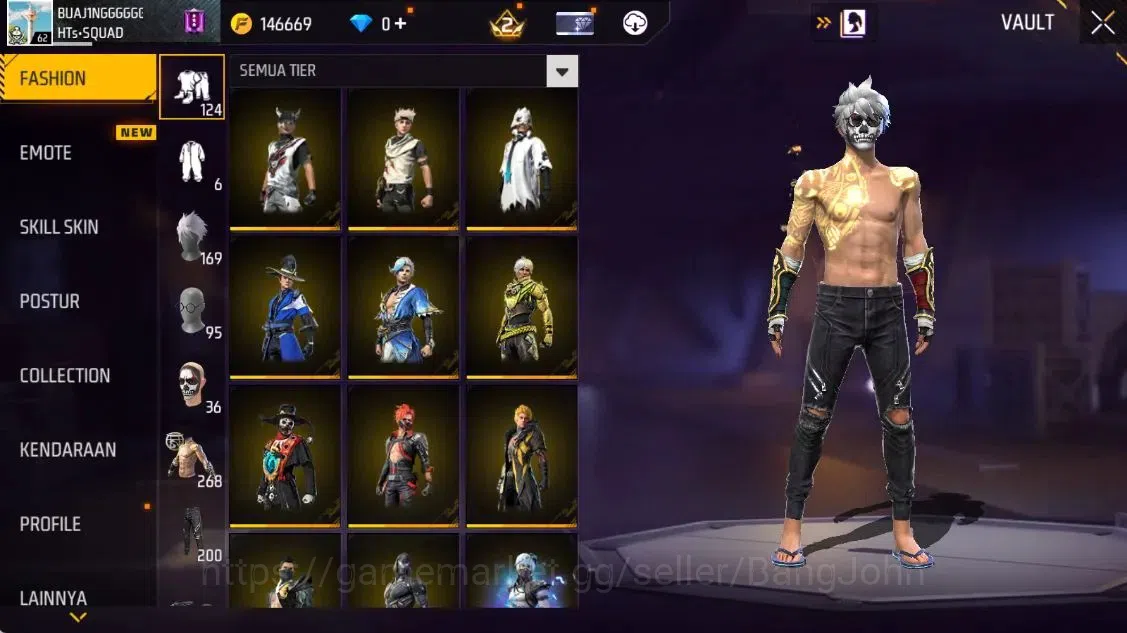 Free Fire Accounts Indonesia | Evo(Thompson Lv5) | M1887 Emerald Powe image 4