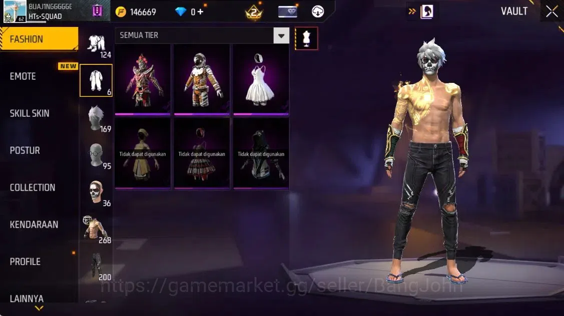 Free Fire Accounts Indonesia | Evo(Thompson Lv5) | M1887 Emerald Powe image 5