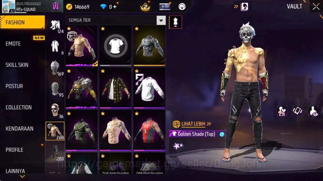 Free Fire Accounts Indonesia | Evo(Thompson Lv5) | M1887 Emerald Powe image 9