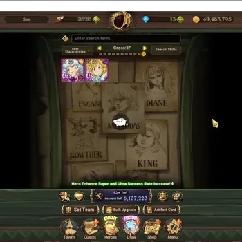 The Seven Deadly Sins: Grand Cross Accounts Endgame GLOBAL|6.1M CC|7 LR,10 UR + Collab