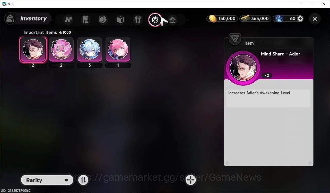 Neverness to Everness Accounts Global EU|HL 3| 2 SSR Limited Hotori, Fadia + 2 SSR Selector On |6 SR|Male MC|Log 8