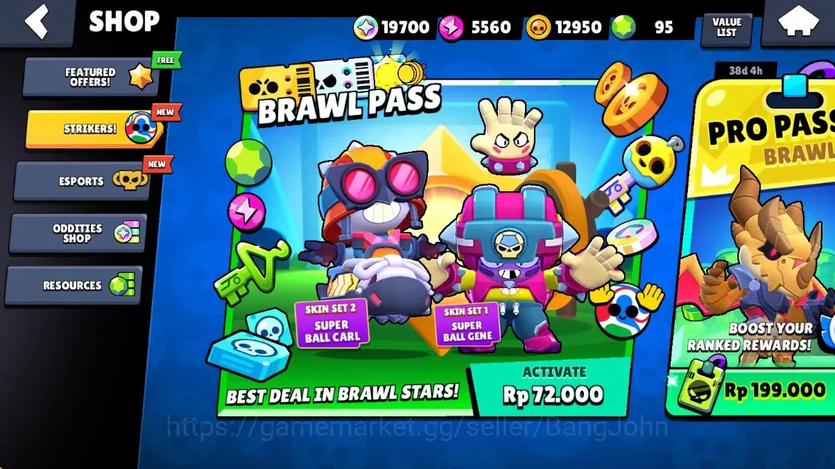Brawl Stars Accounts Android | 1548 Thropy|20 Brawler -2 Max (Mortis Hy image 4