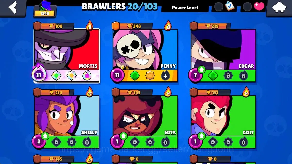 Brawl Stars Accounts Android | 1548 Thropy|20 Brawler -2 Max (Mortis Hy image 5