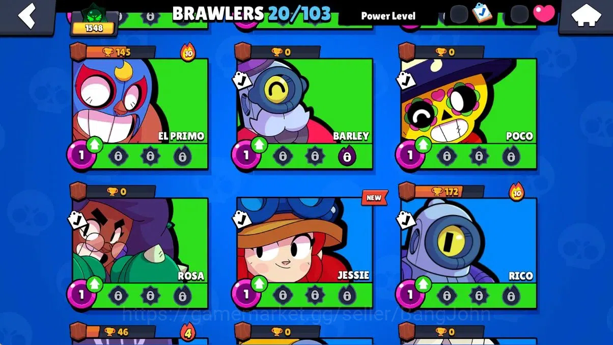 Brawl Stars Accounts Android | 1548 Thropy|20 Brawler -2 Max (Mortis Hy image 6