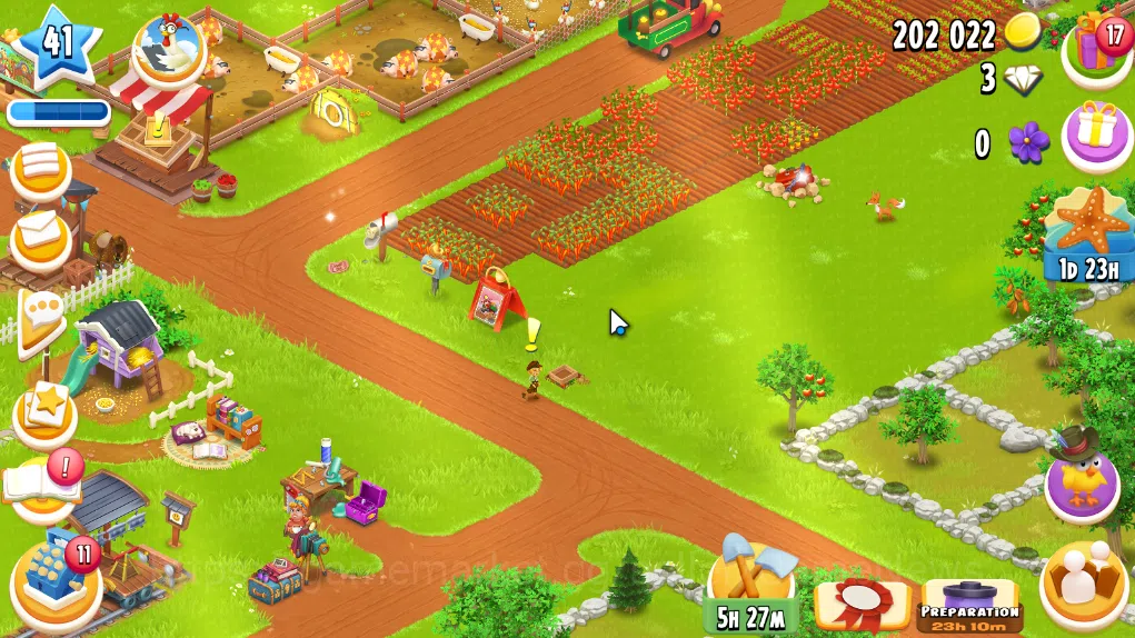 Hay Day Accounts Level 41 | Barn Storage 1100 + Silo Storage 625 | 202k Coins, 3 Diamonds |CN ON|Log Supercell ID|Take 3