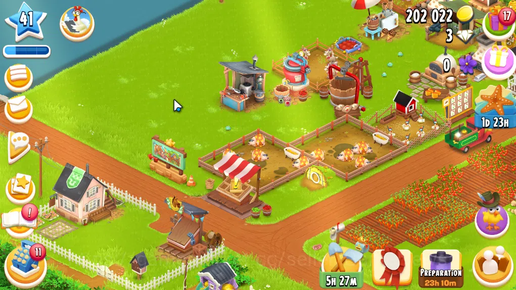 Hay Day Accounts Level 41 | Barn Storage 1100 + Silo Storage 625 | 202k Coins, 3 Diamonds |CN ON|Log Supercell ID|Take 4