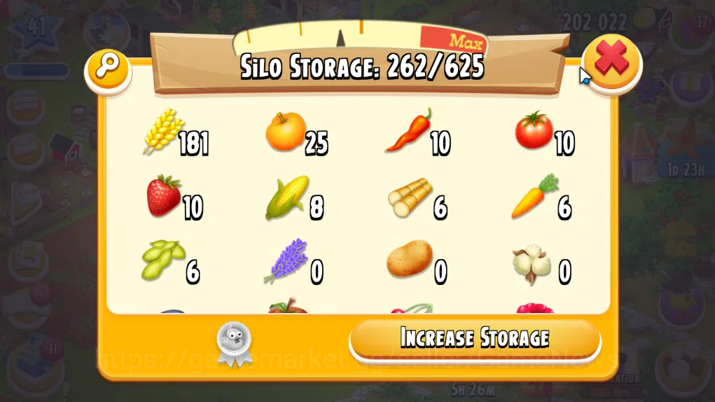 Hay Day Accounts Level 41 | Barn Storage 1100 + Silo Storage 625 | 202k Coins, 3 Diamonds |CN ON|Log Supercell ID|Take 8
