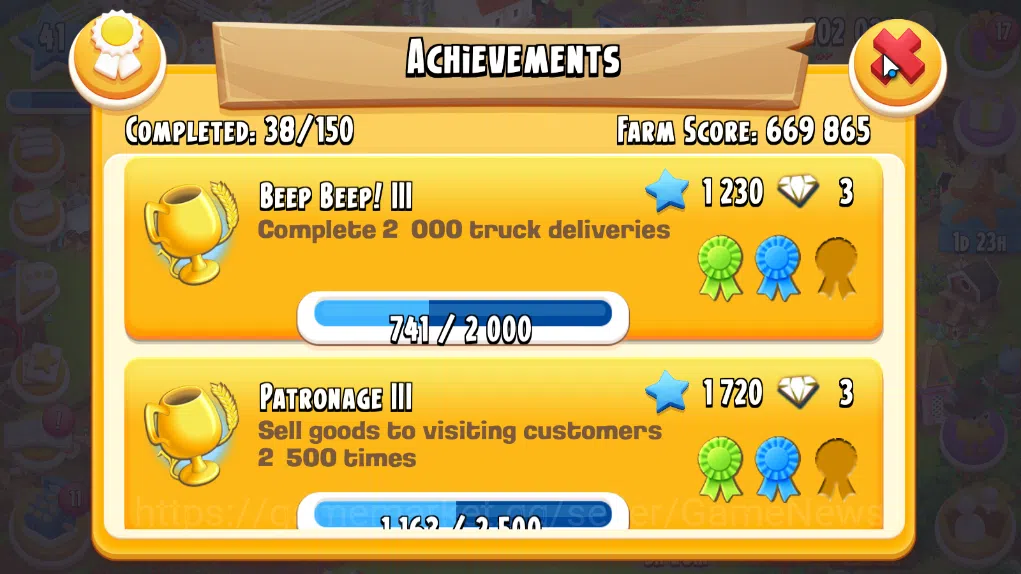 Hay Day Accounts Level 41 | Barn Storage 1100 + Silo Storage 625 | 202k Coins, 3 Diamonds |CN ON|Log Supercell ID|Take 9