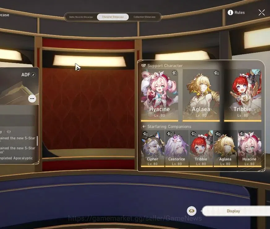 Honkai Star Rail Accounts Asia|TL 70|16 Limited|[Castorice,Aglaea,Acheron]+S image 2