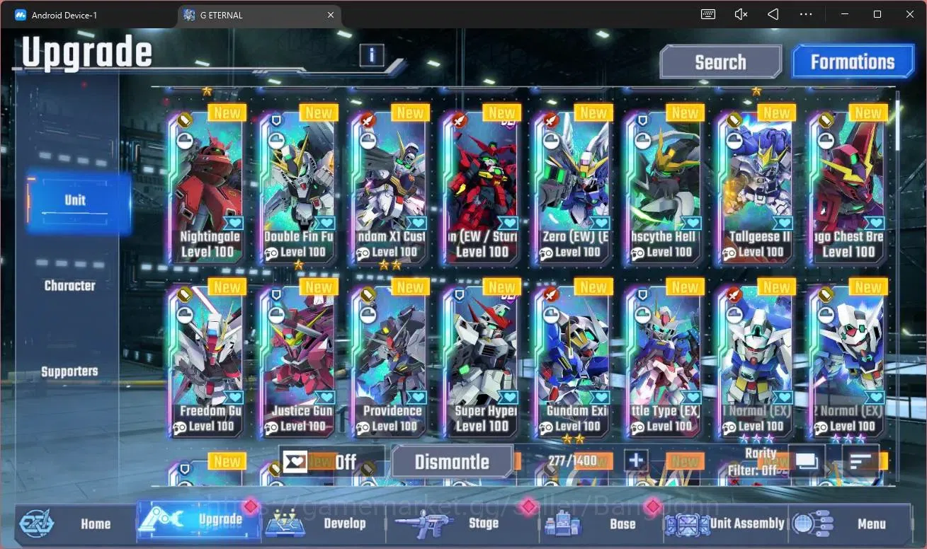 SD Gundam G Generation ETERNAL Accounts Global Rank 36|18K+ Diamond | 2 MLB Gundam AGE 1 N image 2