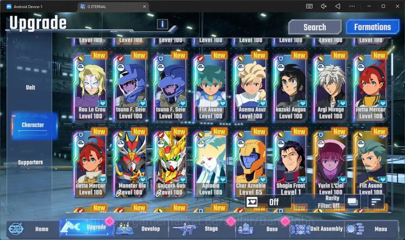 SD Gundam G Generation ETERNAL Accounts Global Rank 36|18K+ Diamond | 2 MLB Gundam AGE 1 N image 5