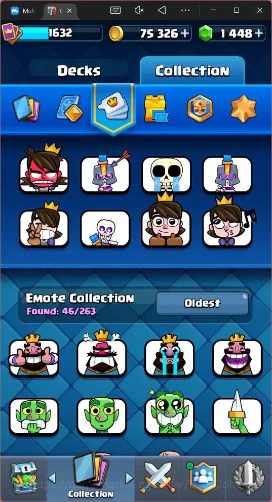 Clash Royale Accounts Global |CL 1632|KTL 15|Trophy 12500|121 Cards|4 Ma image 16