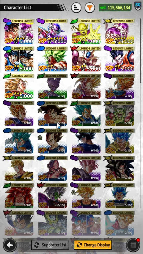 Dragon Ball Legends Accounts 115M Total Power|LV 149|3UL+9LL|SS Goklu(Red),FF F image 7