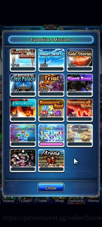 Grand Summoners Accounts Global|Rank 1|975 cc|4 Ascend+1 TW|Konpaku+TW,Summ image 6