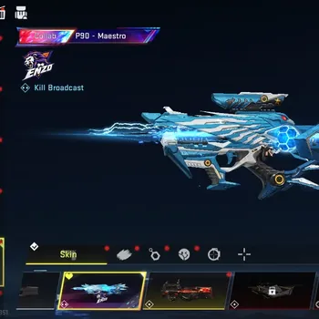 Blood Strike Accounts Collab Skin Asia|Evo P90-Maestro Lv2+Ultra Melee Staff|Collab OPM SKS Mumen rider,Enzo Kraken|4