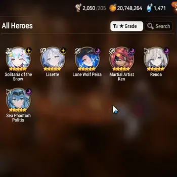 Epic Seven Accounts Starter Global Unverif|Fresh Starter|6ML(Lisette,LW.Peira,Solitaria,SPPolitia,Etc)|Theater
