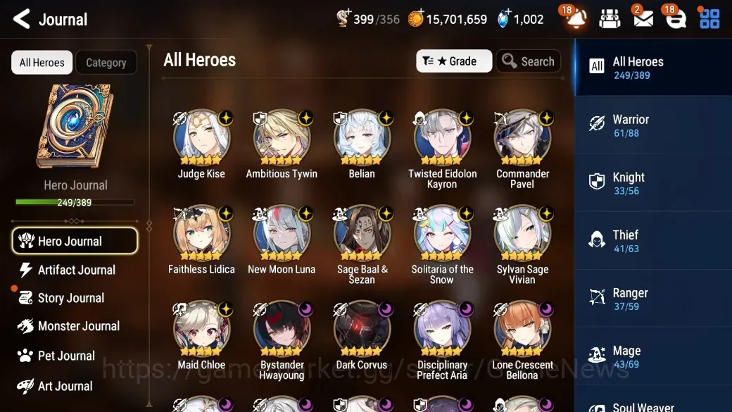 Epic Seven Accounts High-End Global Verif|30 ML(Rhiana&Luciella 304 SPD,School N Yulha,Belian,Renoa,etc)+AB 1