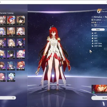 Honkai Star Rail Accounts Others Asia|TL 40|5 Limited|Himeko Nova+Sign,Gilgamesh,Robin,Archer,Dante|Penacony|Female MC|Take