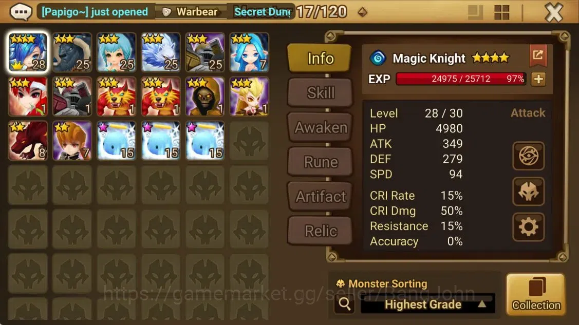 Summoners War: Sky Arena Accounts ASIA | Starter | Level 14 | Ready Gacha | 12-YSS + image 3