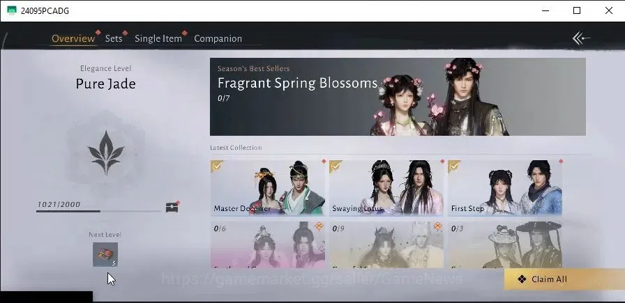 Where Winds Meet Accounts GLOBAL|Lv 5|GS 3682|1 Harmonic Core|Nameless Sword image 9
