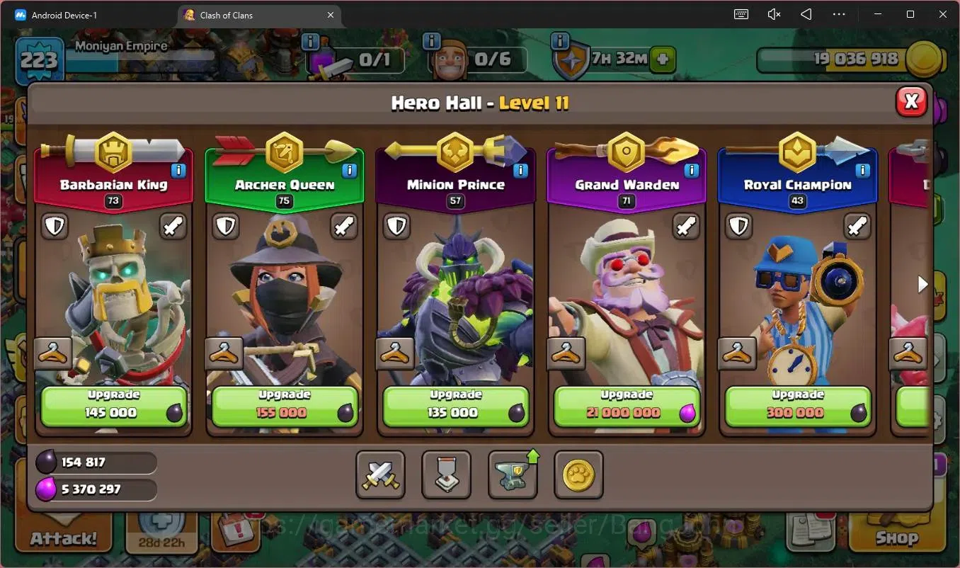 Clash of Clans Accounts Global | TH18-BH10|LVL 223|HH11|BK73,AQ75,GW71,RC4 image 13