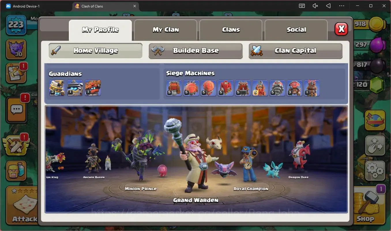 Clash of Clans Accounts Global | TH18-BH10|LVL 223|HH11|BK73,AQ75,GW71,RC4 image 14