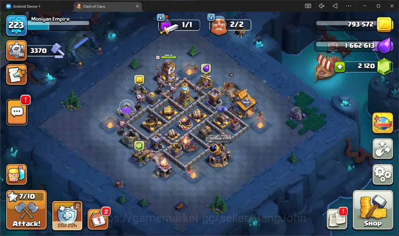 Clash of Clans Accounts Global | TH18-BH10|LVL 223|HH11|BK73,AQ75,GW71,RC4 image 8