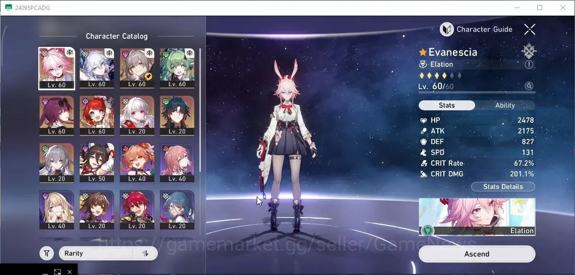Honkai Star Rail Accounts Asia|TL 47|6 Limited|Evanescia E1+Sign,Yao Guang,H image 4