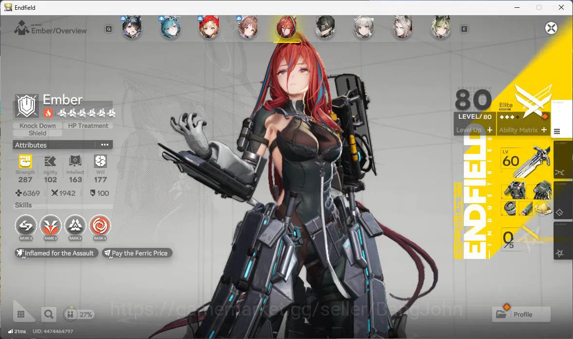 Arknights: Endfield Accounts ASIA | LVL 56, Tantang p1 Sign, Rossi, Ardelia p2  image 11